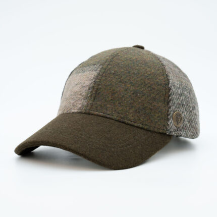 Gorra verde patchwork ajustable