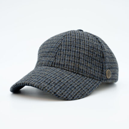 Gorra Paula Cuadros Azul Gris